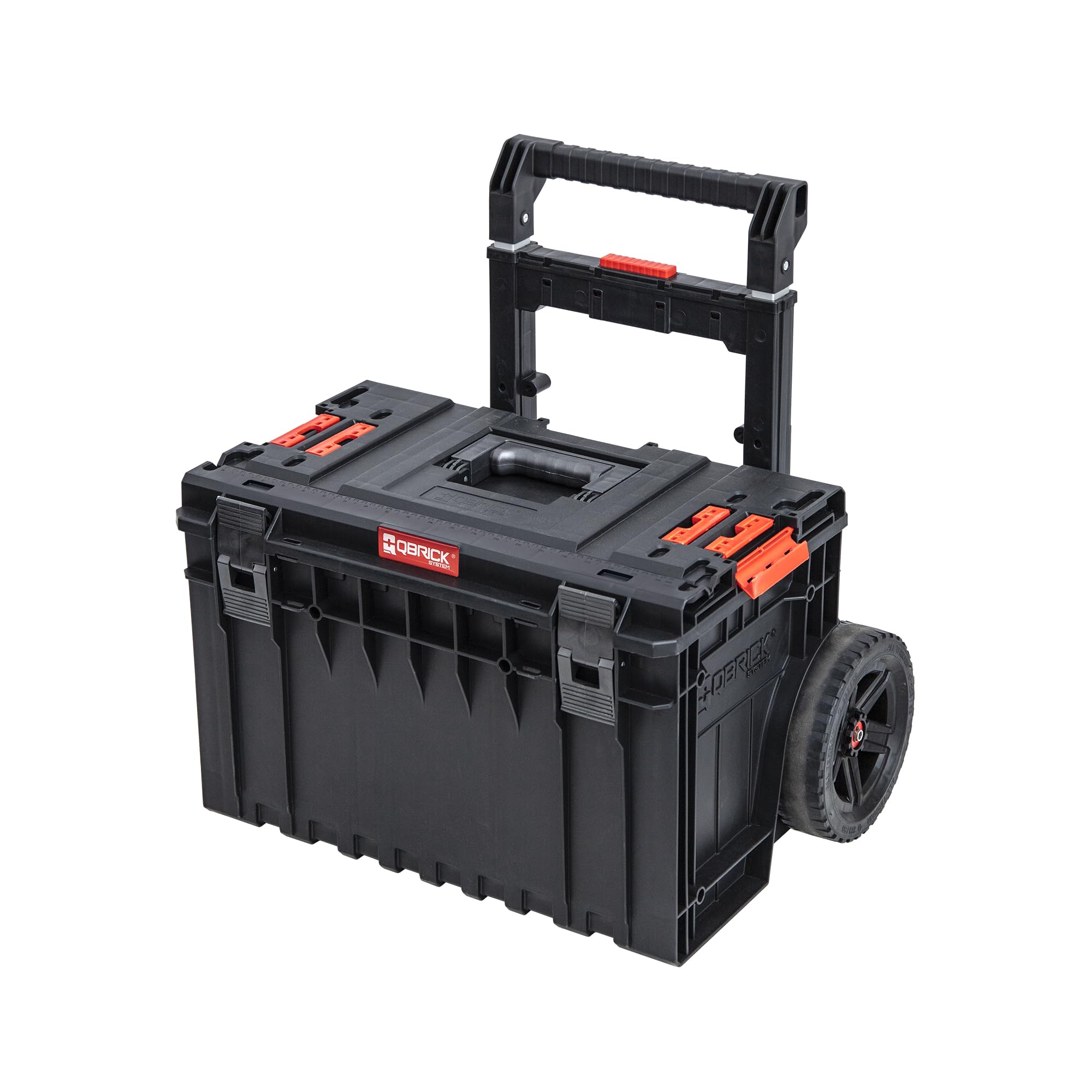 Qbrick System Caja De Herramientas Con Ruedas Organizador Móvil 641 x 485 x 660 mm Negro ONE Cart 2.0