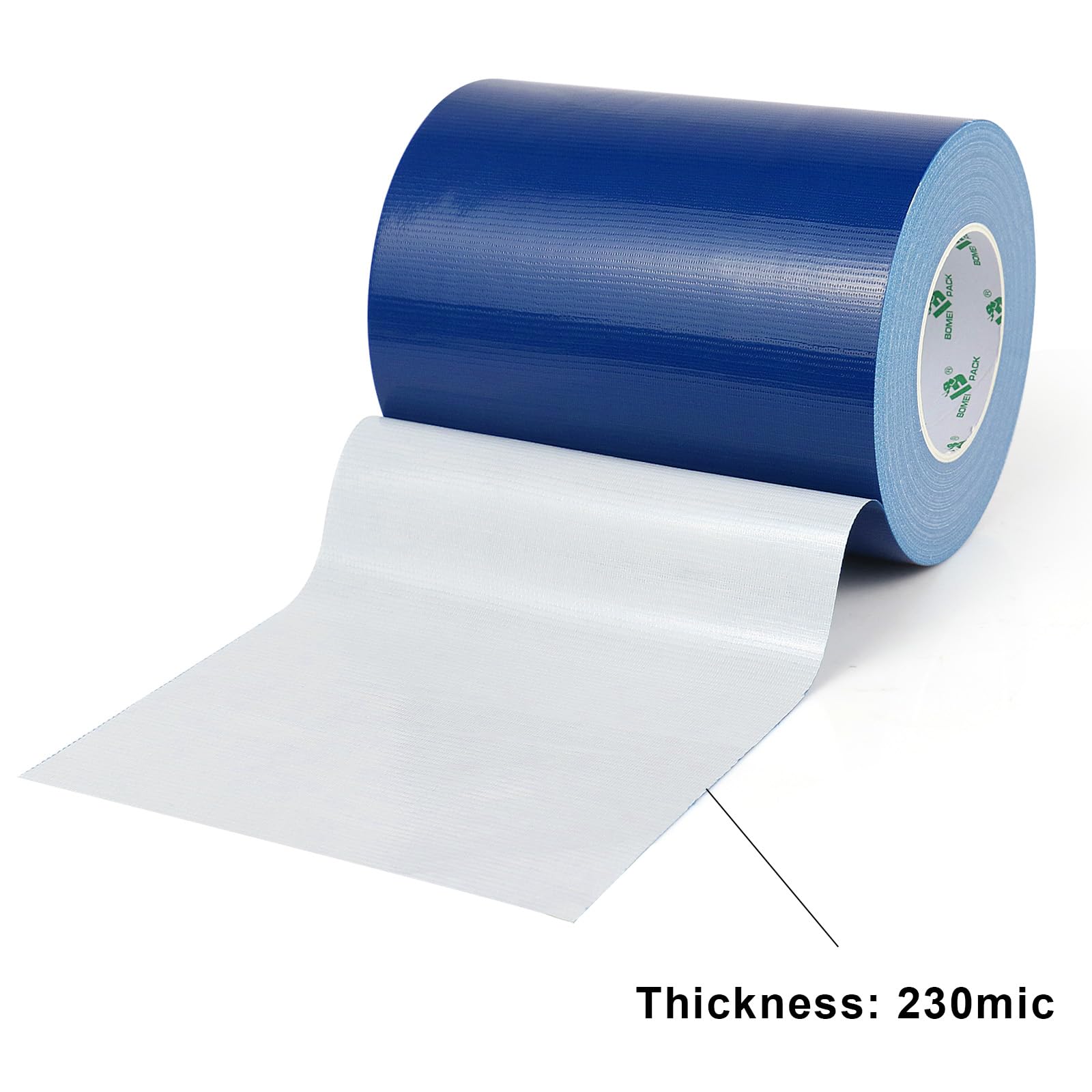 BOMEI PACK Nastro adesivo in tessuto blu scuro, 150 mm x 50 m, rinforzato, impermeabile, resistente, per riparazioni, fai da te, etichette, scatole, sigillatura, per lavori domestici