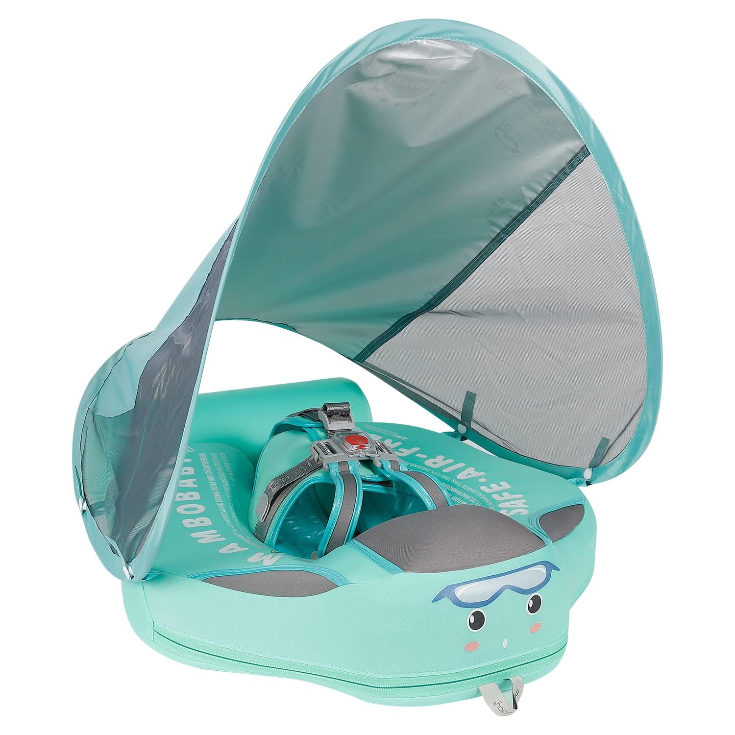 Lanckeli Boyas de natación de piel no inflable con sombrilla, boyas de cola, perfecto para entrenamiento de nadadores