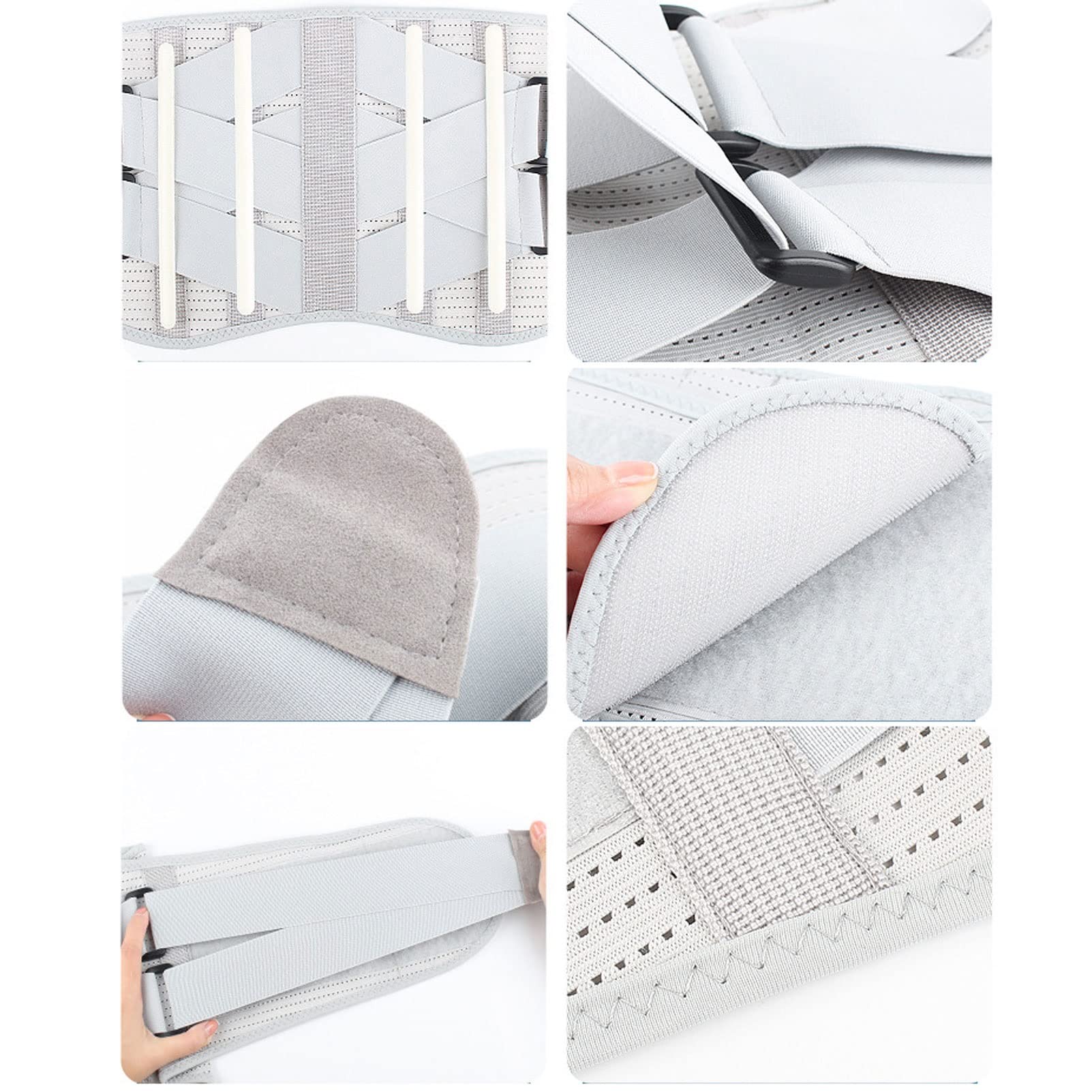 MMRTDJDR Cintura di Supporto per la Schiena Cintura di Supporto per la Schiena Tutta la Cintura di Supporto Lombare per Donna Uomo Cintura Regolabile in Vita per alleviare Il Mal di Schiena Mantiene