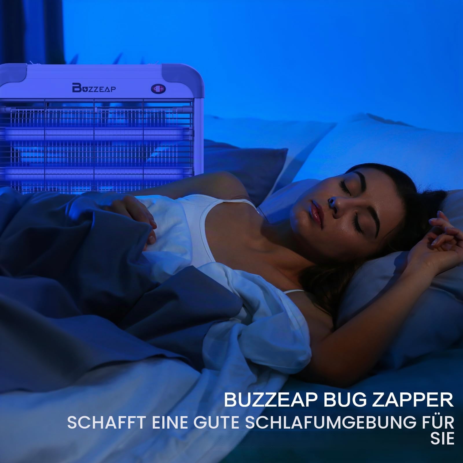 Elektrischer Mückenabwehr, Mückenvernichter 2800 V Mückenlampe Moskito Zapper für Innen, Insektenvernichter mit 2 zusätzliche Ersatzbirnen für Mücken, Fliegen, Motten