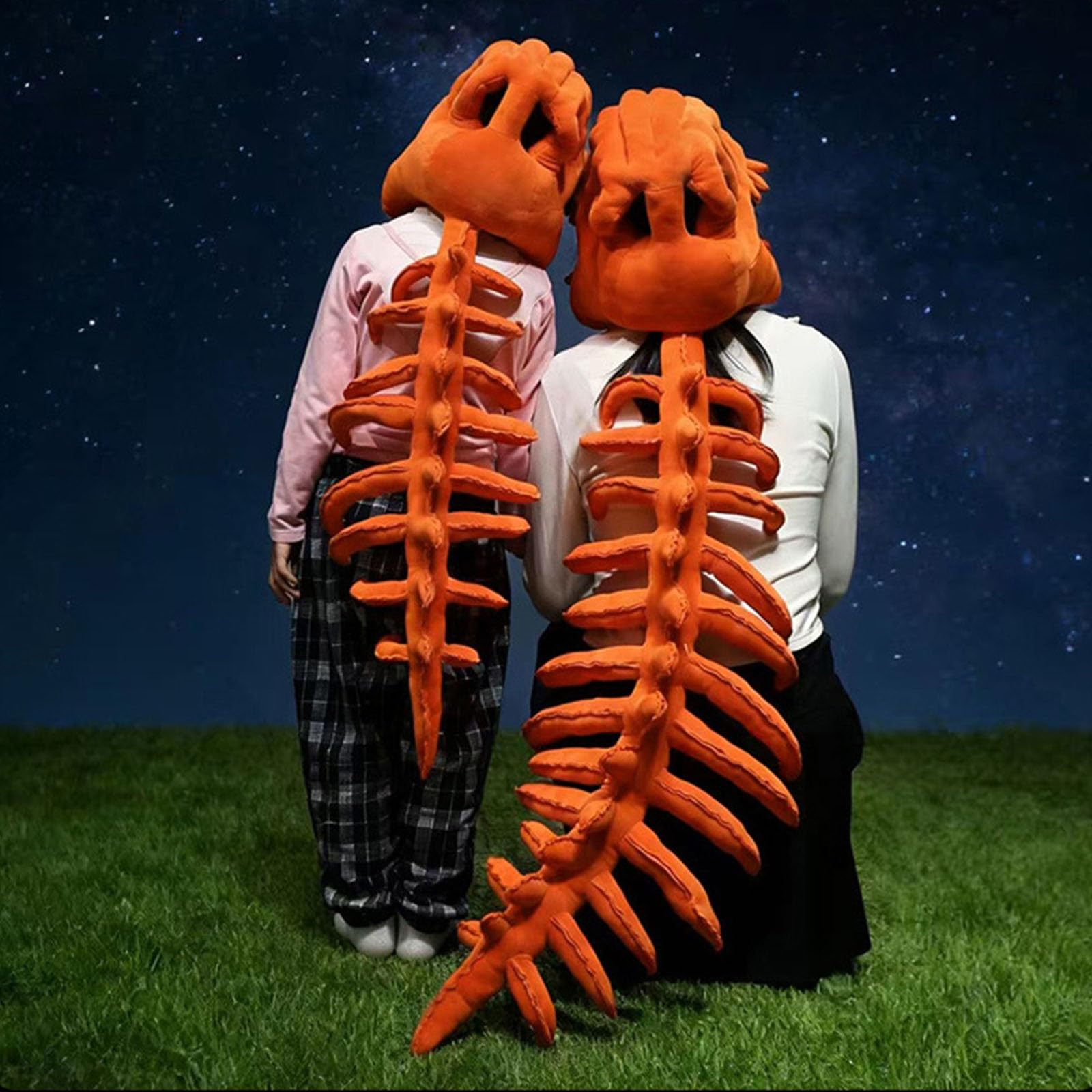 3D pluszowy kostium szkieletu dinozaura, zestaw szkieletów, realistyczny szkielet, pluszowy kostium z kapturem, dla mężczyzn i kobiet, przebieranki, imprezy i zdjęcia