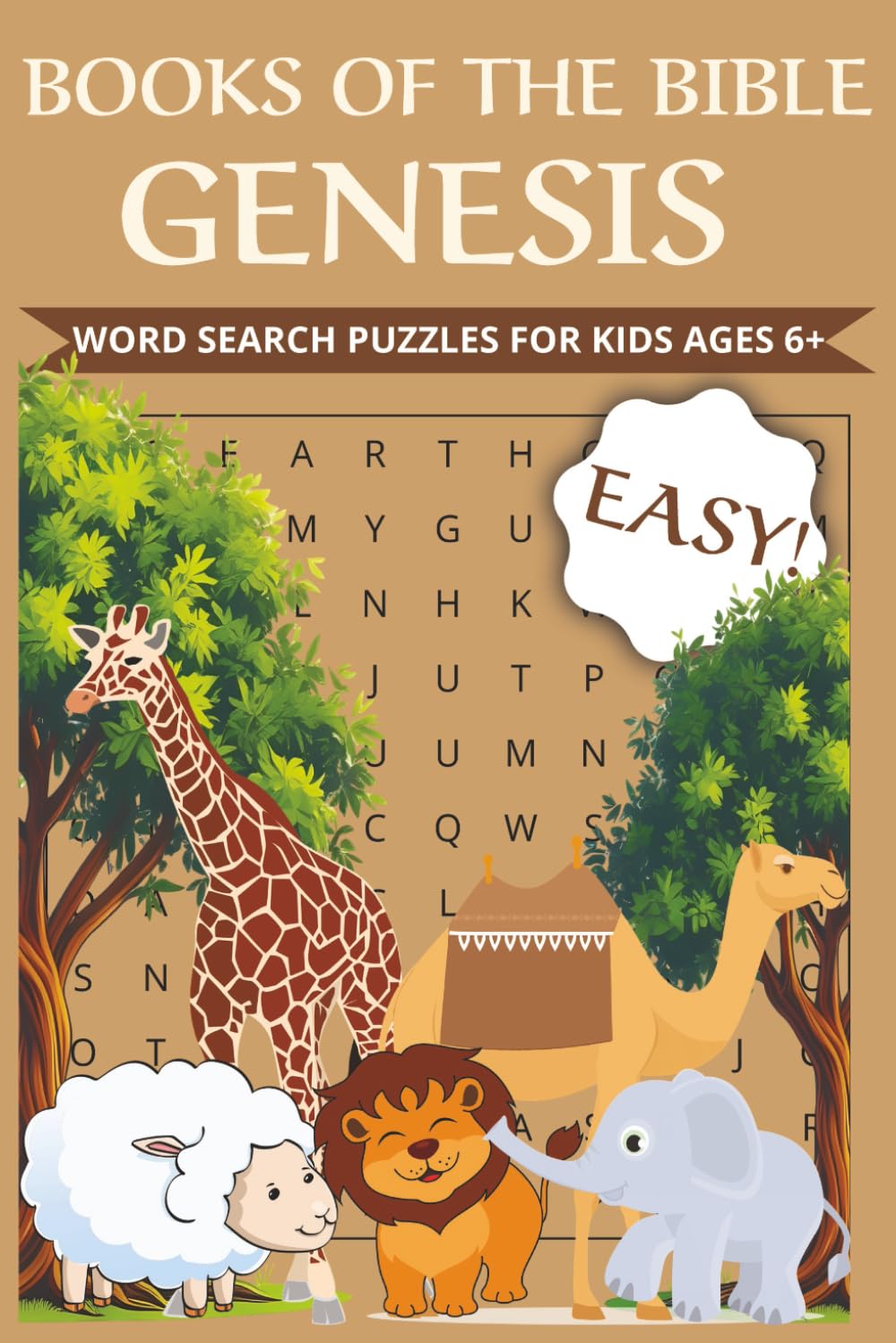 Book of Genesis Word Search Puzzle Book: Word Searches with Easy to Read Print about The Book of Genesis, Creation, Noah's Ark, and More | 6x9 inches, ... School, Family Devotions, and Quiet Time