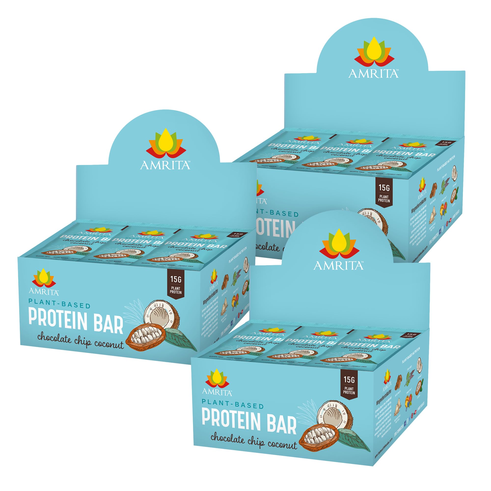 Amrita Nut Free Vegan Protein Bars 12 Pack, 12g Plant Based, Gluten Free — Amazon image 13