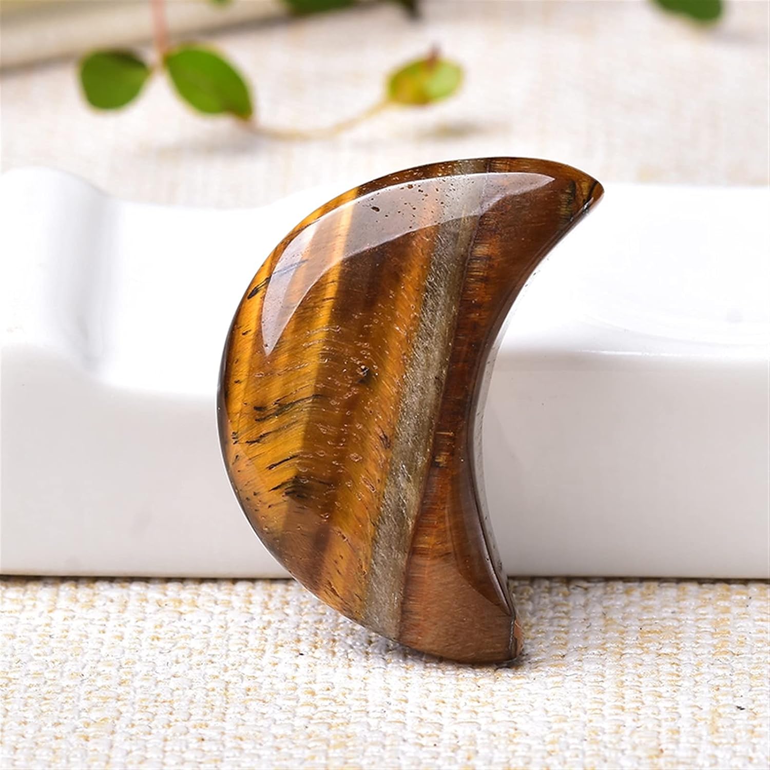 天然水晶の原石 1PC 天然水晶三日月形の宝石石天然ポリッシュクォーツクリスタル家の装飾 DIY ギフト (Color : Tige