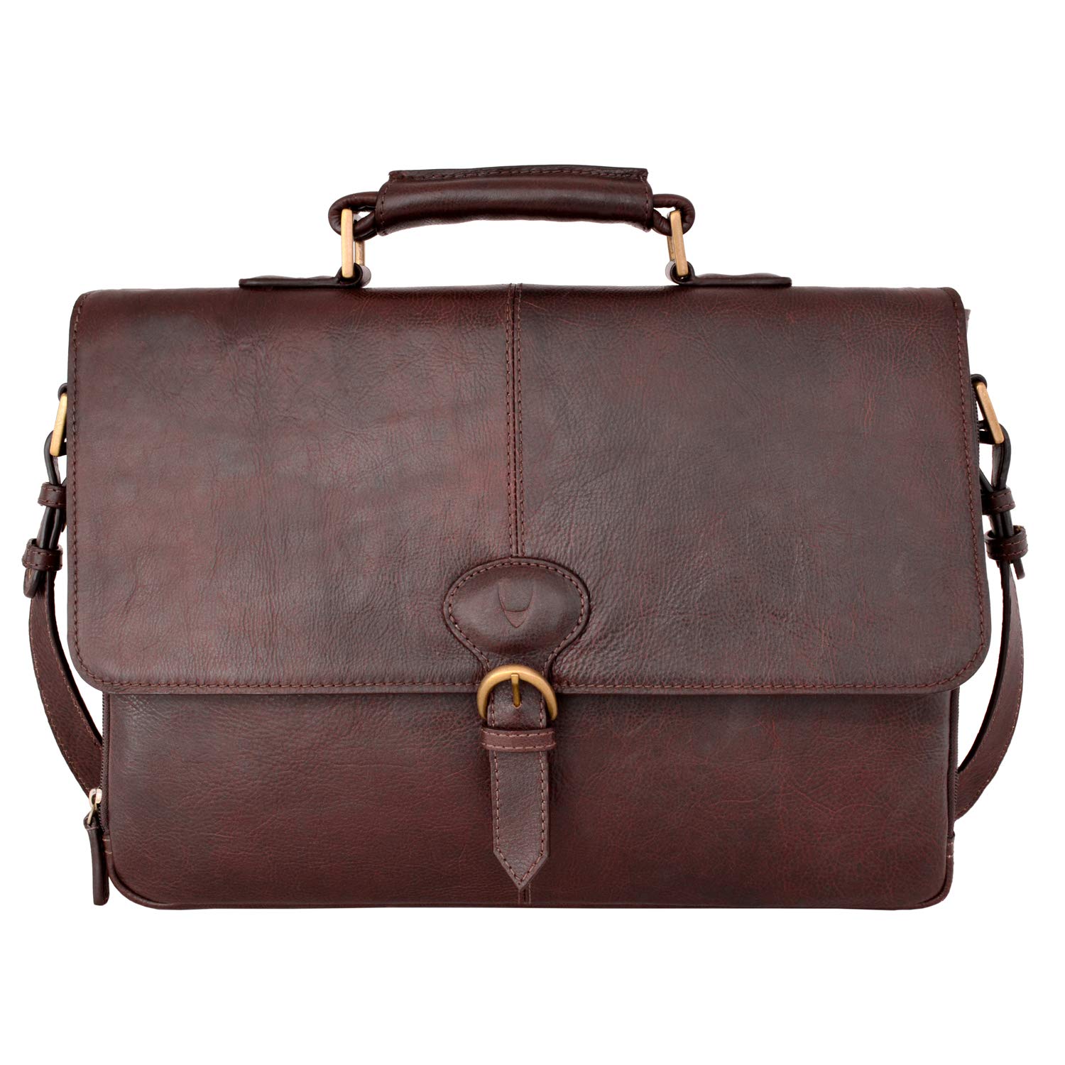 HidesignParker Leather Medium Briefcase, One Size, Brown