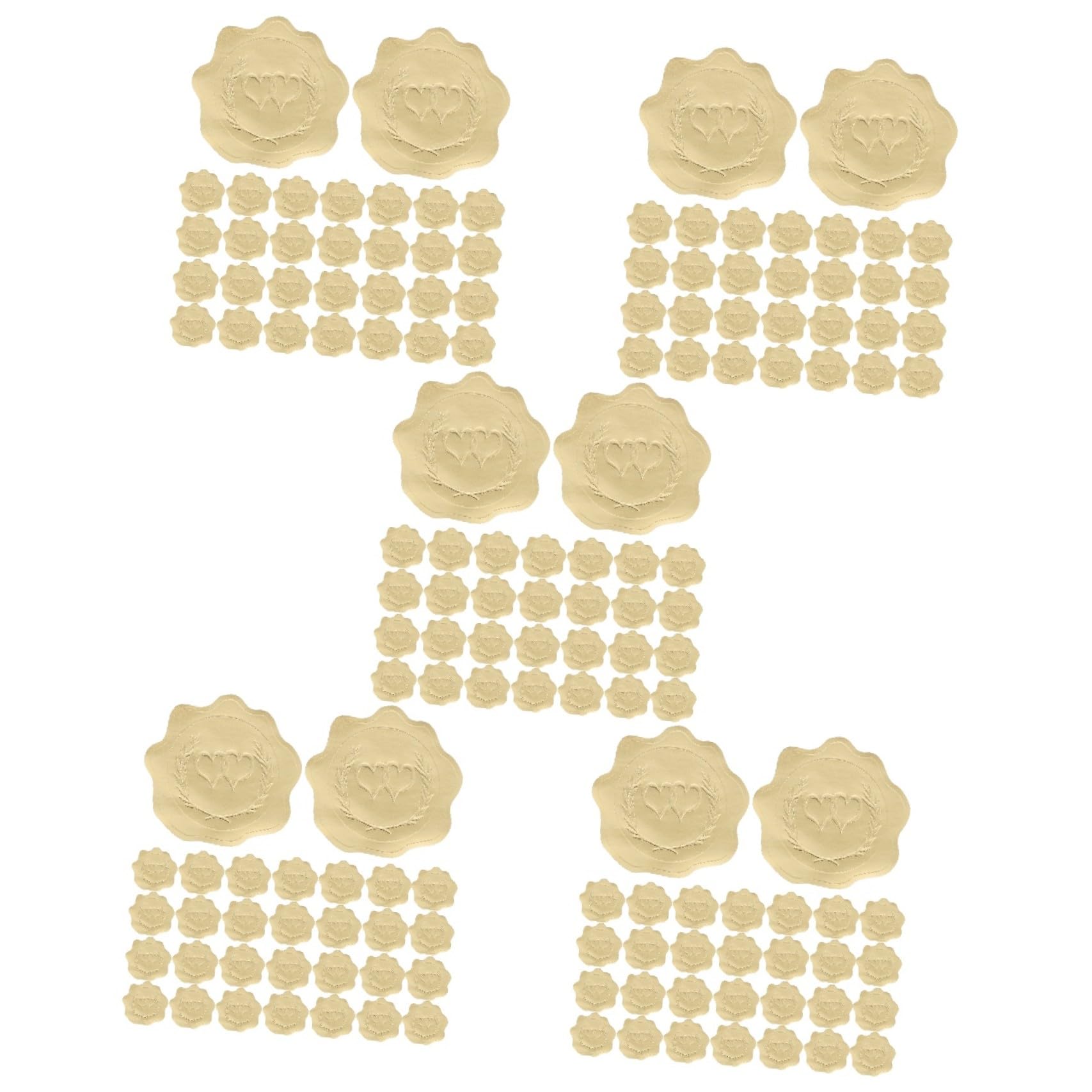 STOBOK 25fogli Etichette Adesive Decorative Per Inviti Di Matrimonio Di Adesivi Design Elegante Multi-funzione e Facile Da Applicare