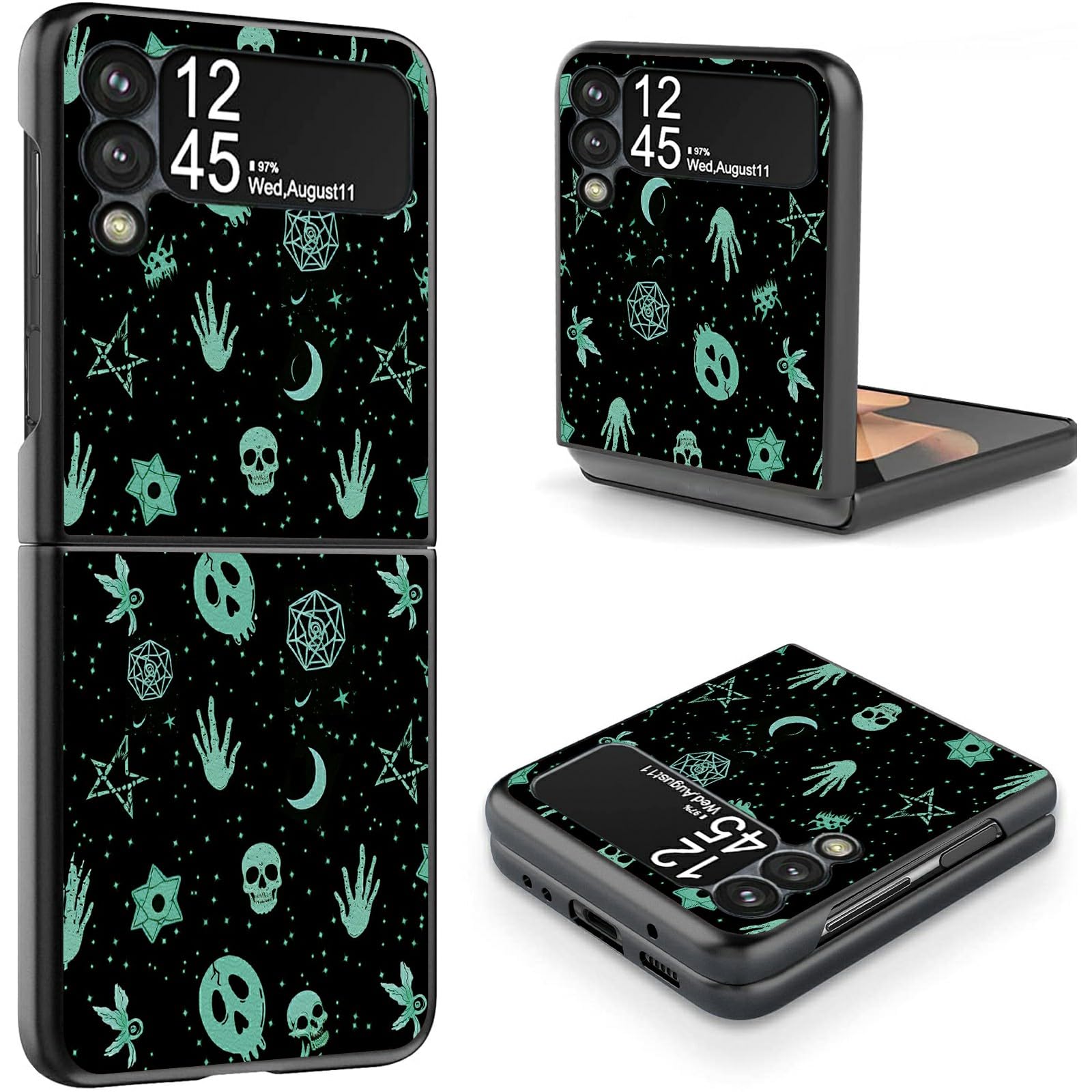 Amazon.com: SROJDHFJB Skull Moon Gothic Print for Samsung Galaxy Z