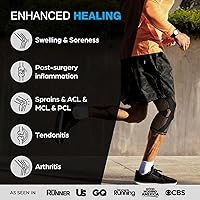 Vista 6 de NEENCA - Rodillera profesional de compresión, almohadilla de rótula, estabilizador lateral, para desgarro de menisco, ligamento anterior cruzado