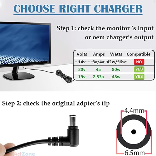 Miniatura 3 de Fuente de alimentación CC de 19 V, adaptador de CA para Samsung TV de 32 pulgadas, UN32J400 UN32J5003AF UNJ32J5205, monitor LG 22, 24, 27, 29, 32,