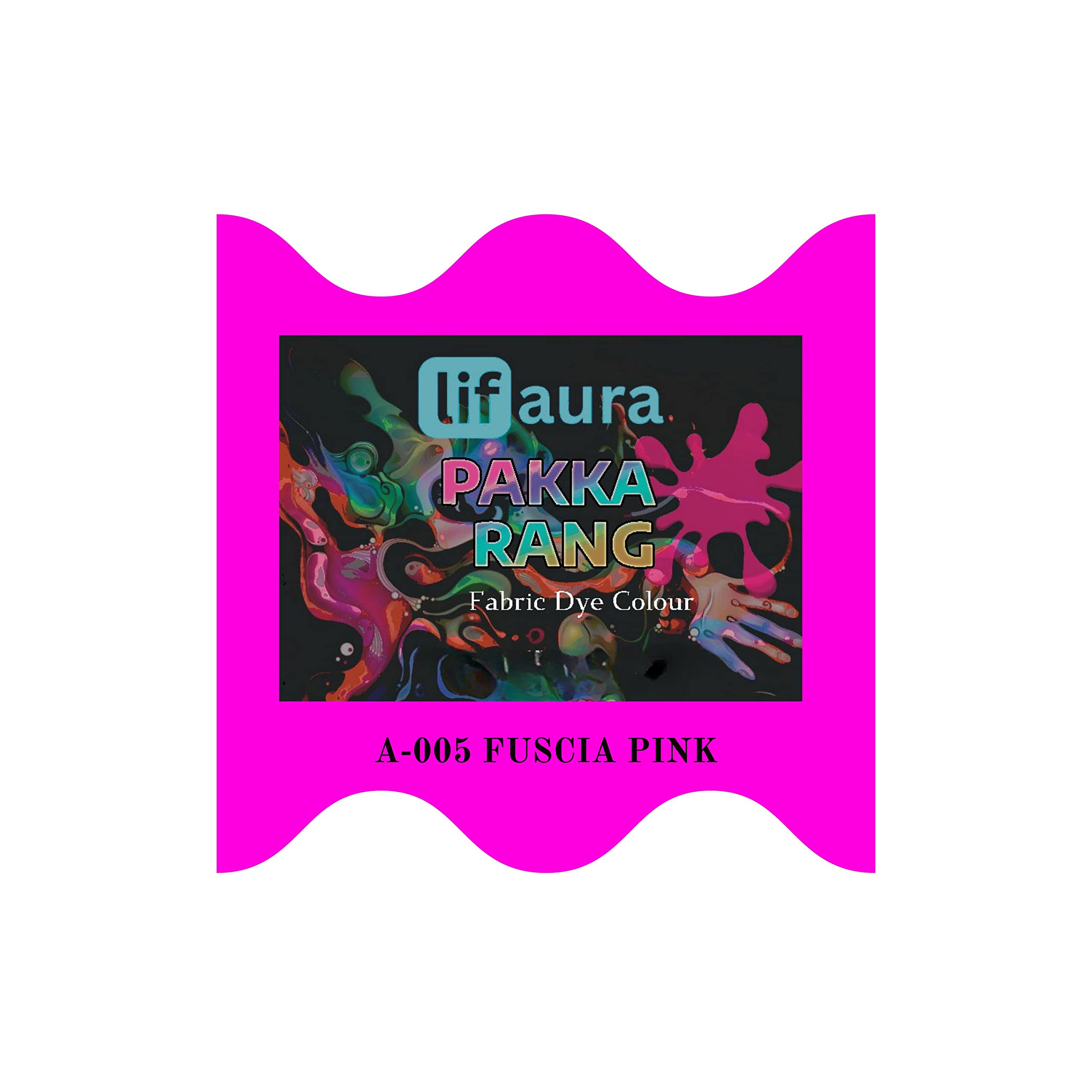Prokart Lifaura Pakka Rang Fabric Dye Colour Natural dye for Fabric Pack of 5 Sachets ShadeA-05: Fuscia Pink (Same Color), (5g Each 25g Pack) Prokart Lifaura Pakka Rang-image-13