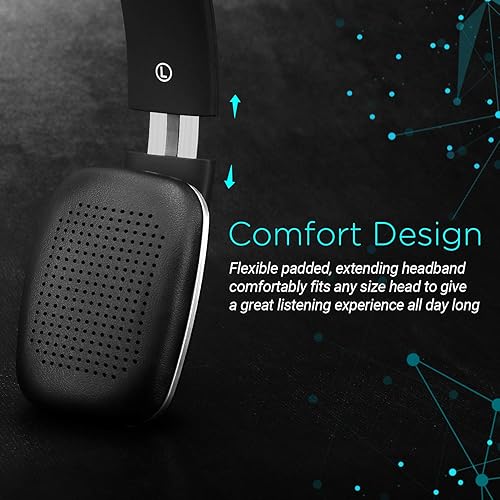 Miniatura 2 de August EP636 Auriculares Bluetooth - Auriculares inalámbricos en la oreja con NFCmicrófono de auriculares - Negro