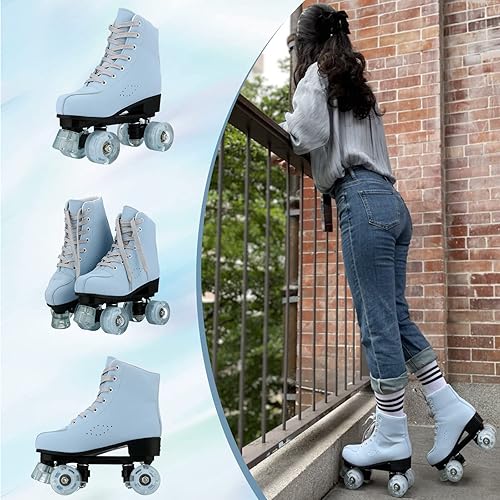 Miniatura 6 de jessie Roller Skates for Women, Frosted Roller Skates Adjustable Holographic Women Roller Skates Speed Skates for Women Roller Skates Adults for