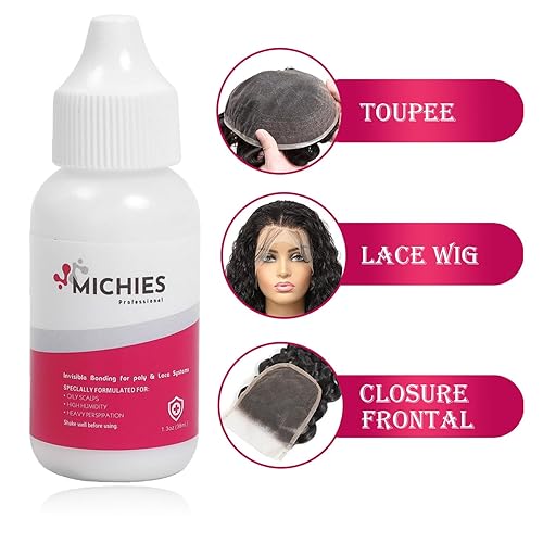 Miniatura 6 de MICHIES Adhesivo de repuesto para el cabello, pegamento de sujeción fuerte, pegamento de encaje para el cabello, pegamento para el cabello de 1.3