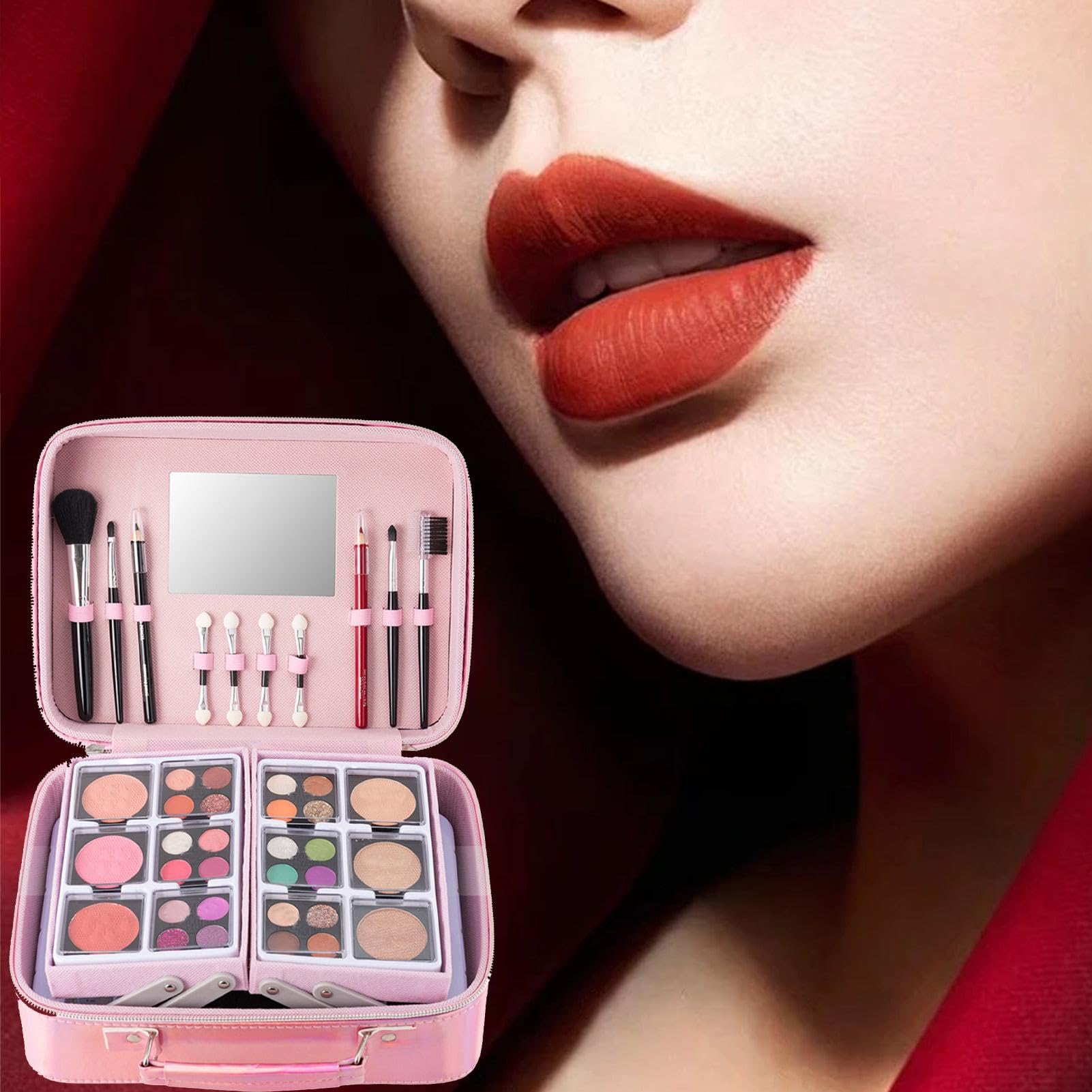 Kit trucco completo, kit trucco tutto in 1 Kit completo di pennelli per