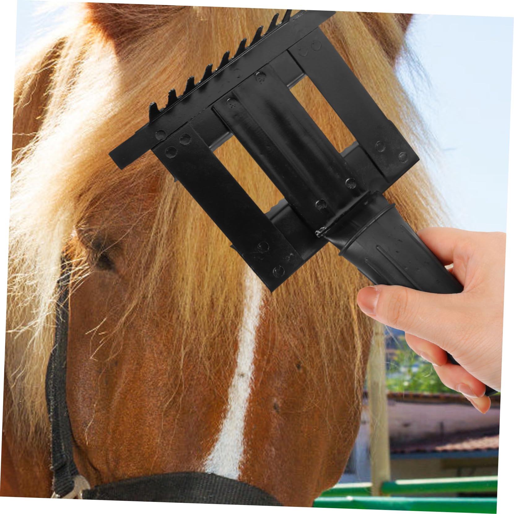 Toddmomy 3piezas Peine Ergonómico Para Limpieza De Pelo De Caballo Cepillo Multifuncional Para Cuidado De Mascotas Rasqueta De Resistente y Duradera Para Eliminar Suciedad y Pelo Suelto