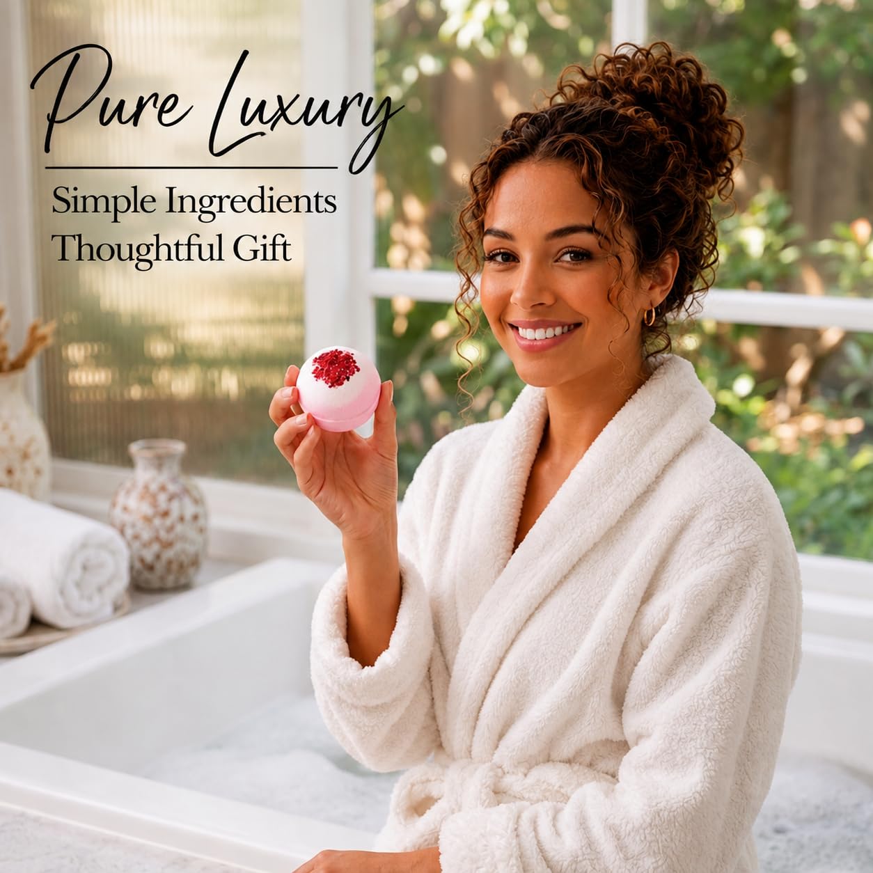 EvolutionUSA 12 Inspire Badekugeln für Frauen & Mädchen - Badebomben mit Blumenspitze Mädchen, lustige Badebomben Set, Bio Badekugel Luxus-Geschenk für Muttertag, Geburtstag, Weihnachten, Ostern oder