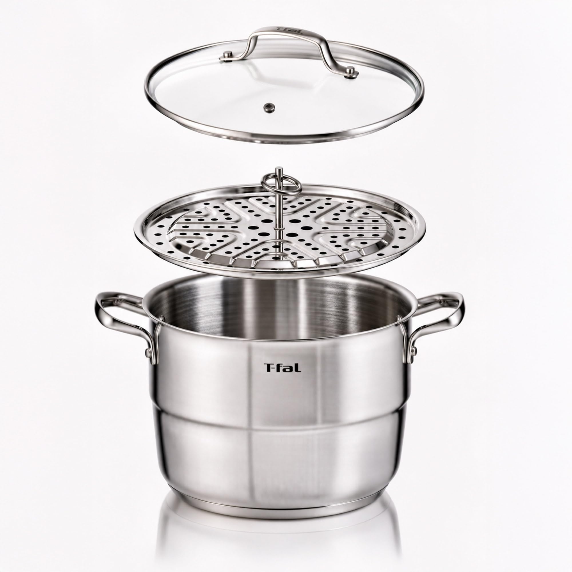 Specialty 7.2 Quarts Stainless Steel Pan Stockpot with Lid, Induction Compatible, Dishwasher Safe, Oven Safe to 500°F, Stew Pot, Silver