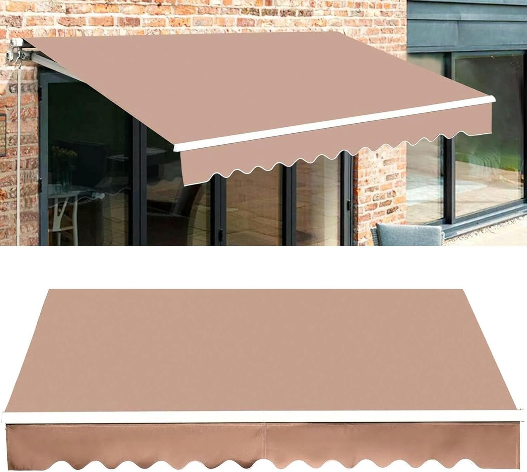 Tissu de remplacement d'auvent de terrasse pour rénover un store