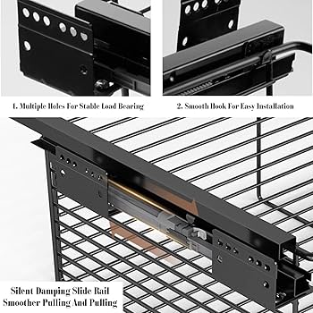 Amazon｜引き出し式衣類収納バスケット、スライドレール付きの