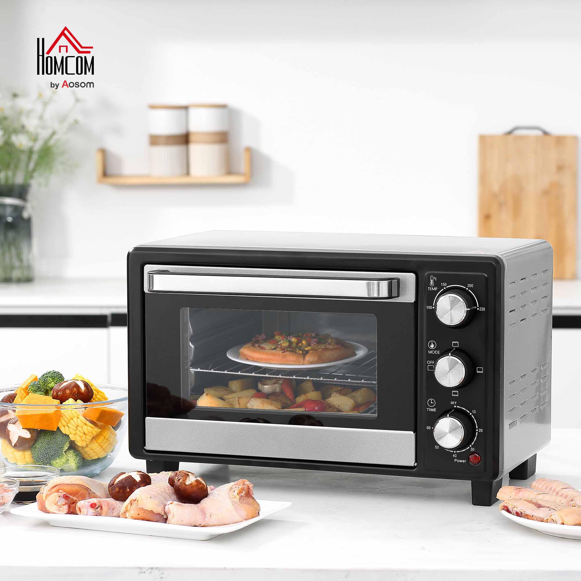 HOMCOM Four électrique De Table 13L 1200W Friteuse à Air 1200W Avec 12 Modes De Chauffage Et Minuterie Blanc~1k11m4ij87g01