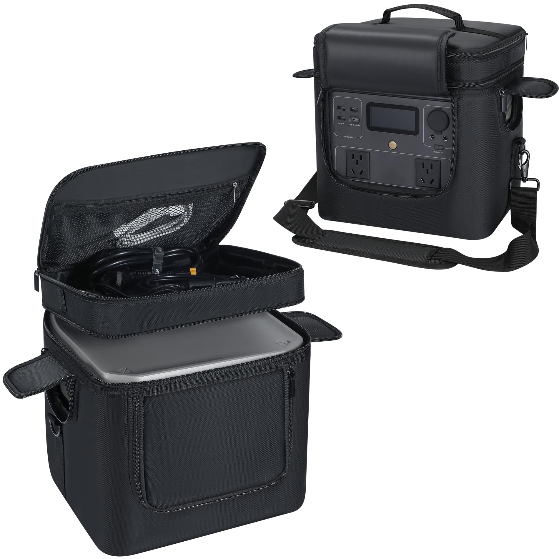 ECOFLOW リバー２プロ　ケース付き Amazon.com: Carrying Case Compatible with ECOFLOW River 2 Max 500