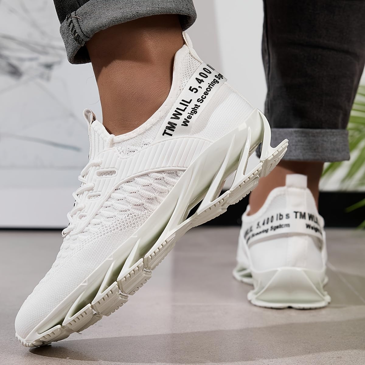 Uomo Donna Running Scarpe da Ginnastica Leggere Traspirante Casual Sportive Mesh Comode Fitness Jogging Sneakers Multicolore EU 36-46