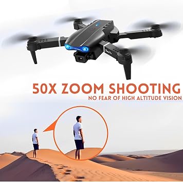 SGM99 Drone with Camera for Adults, RC Foldable Quadcopter, HD Video Foldable Drones W Brushless Motor, 360° Rotation Stunt, with 2 Batteries, Carrying Case, Easy to Use For Beginners Kids/Adult