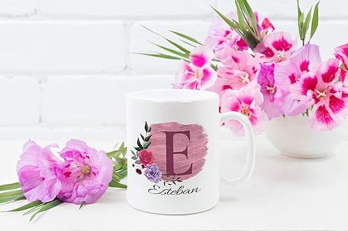 Miniatura 4 de Taza de café personalizada para tus amigos y familiares con inicial y nombre, regalo para todas las ocasiones, cumpleaños, Navidad, regalo de Acción
