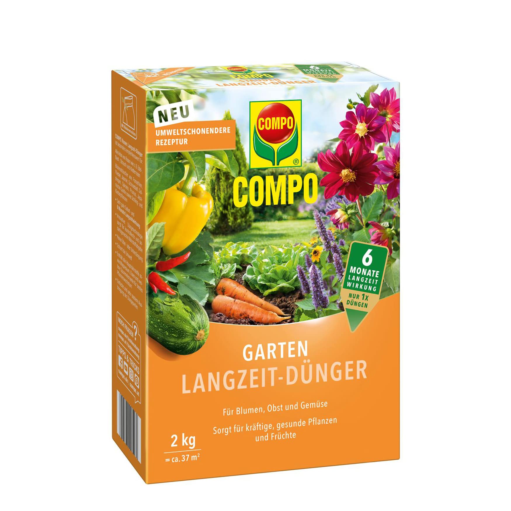 COMPO Garten Langzeit-Dünger 2kg