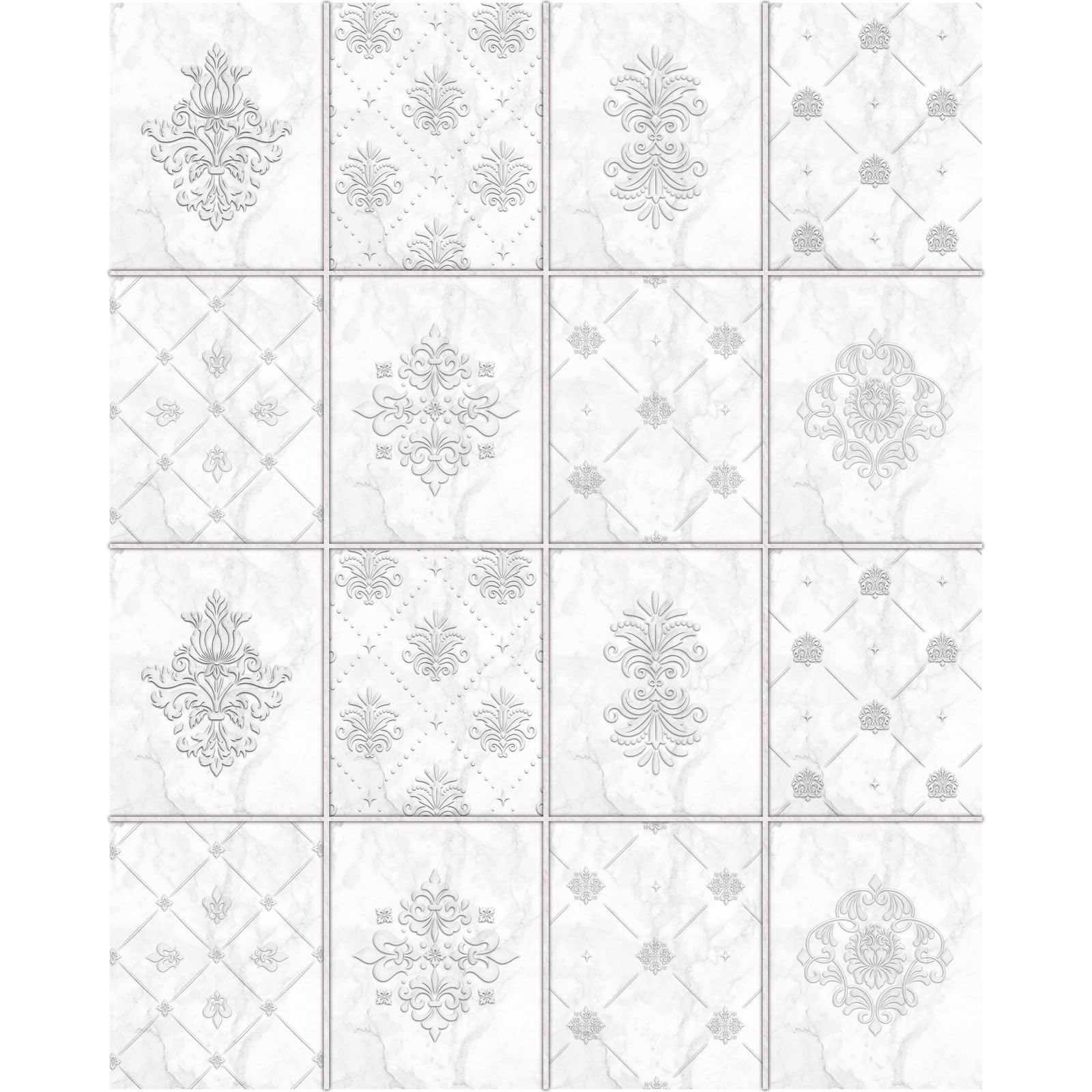 FoLIESEN - Autocollants Pour Carreaux | Carrelage Adhesif | Film Autocollant Pour Carrelage De Salle De Bains Et De Cuisine | Retirable Sans Résidus