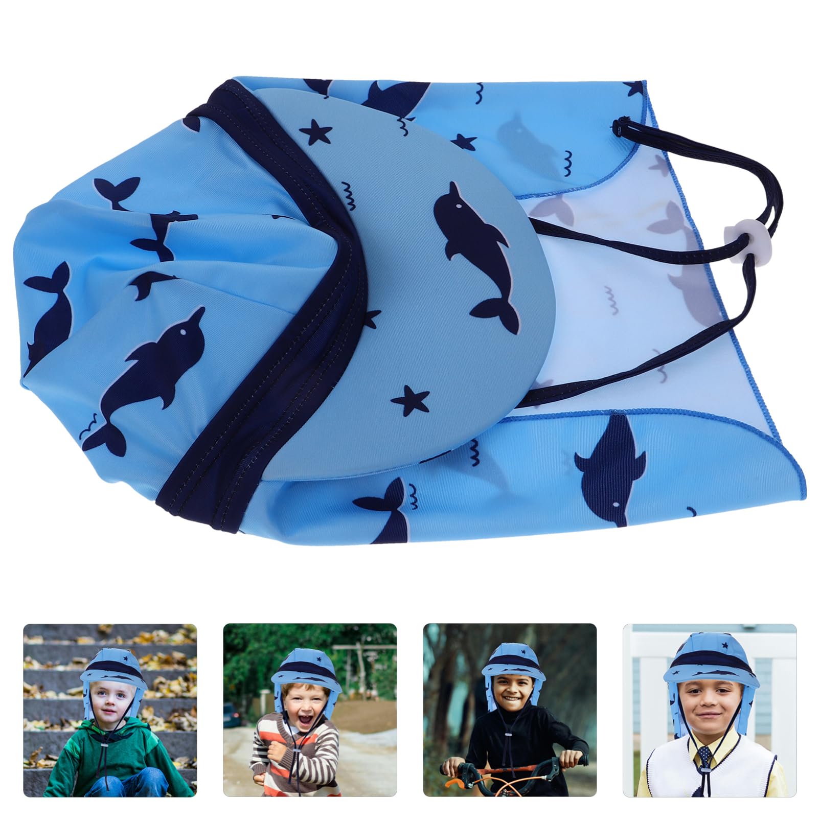 GALPADA 4stücke Mädchen Sonnenhut Mit Nackenschutz Atmungsaktive Kappe Für Jungen Und Mädchen Uv-Schutz Für Strand Und Outdoor-aktivitäten Trendiges Design Für Sommer