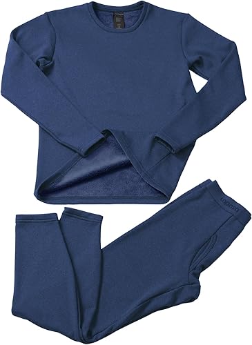 LAPASA Men's Thermal Underwear Set Soft Fleece Lined Long Johns LightMidHeavy Weight Base Layer Top & Bottom M11M24M57