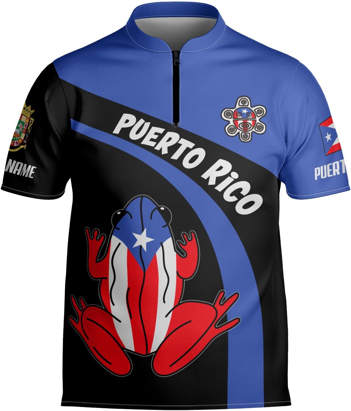 Custom Puerto Rico Flag Bowling Jersey Shirt Personalized Puerto Rican Pride 3D Shirts Gifts for Men Woman Boricua Jerseys