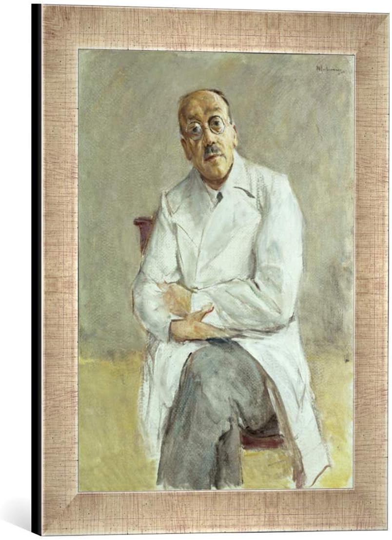 Kunst für Alle ' – Fotografía enmarcada de MAX Lieber Muñeco The Surgeon, Ferdinand Sauer Rotura, 1932, de impresión handgefertigten imágenes de Marco, 30 x 40 cm, Plata Raya