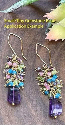 Miniatura 5 de Adabele GK3-13 - 1 hebra de piedras preciosas curativas de rodocrosita rosa natural de 0.12 pulgadas (0.118 in) pequeñas y pequeñas cuentas sueltas