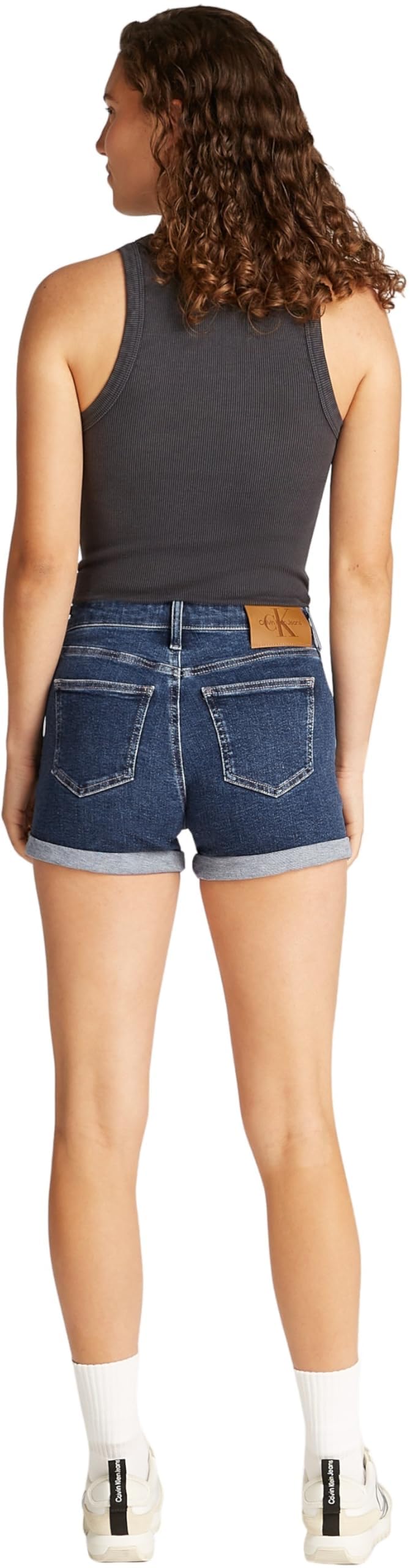 Calvin Klein Short en Jean Femme Mid Rise