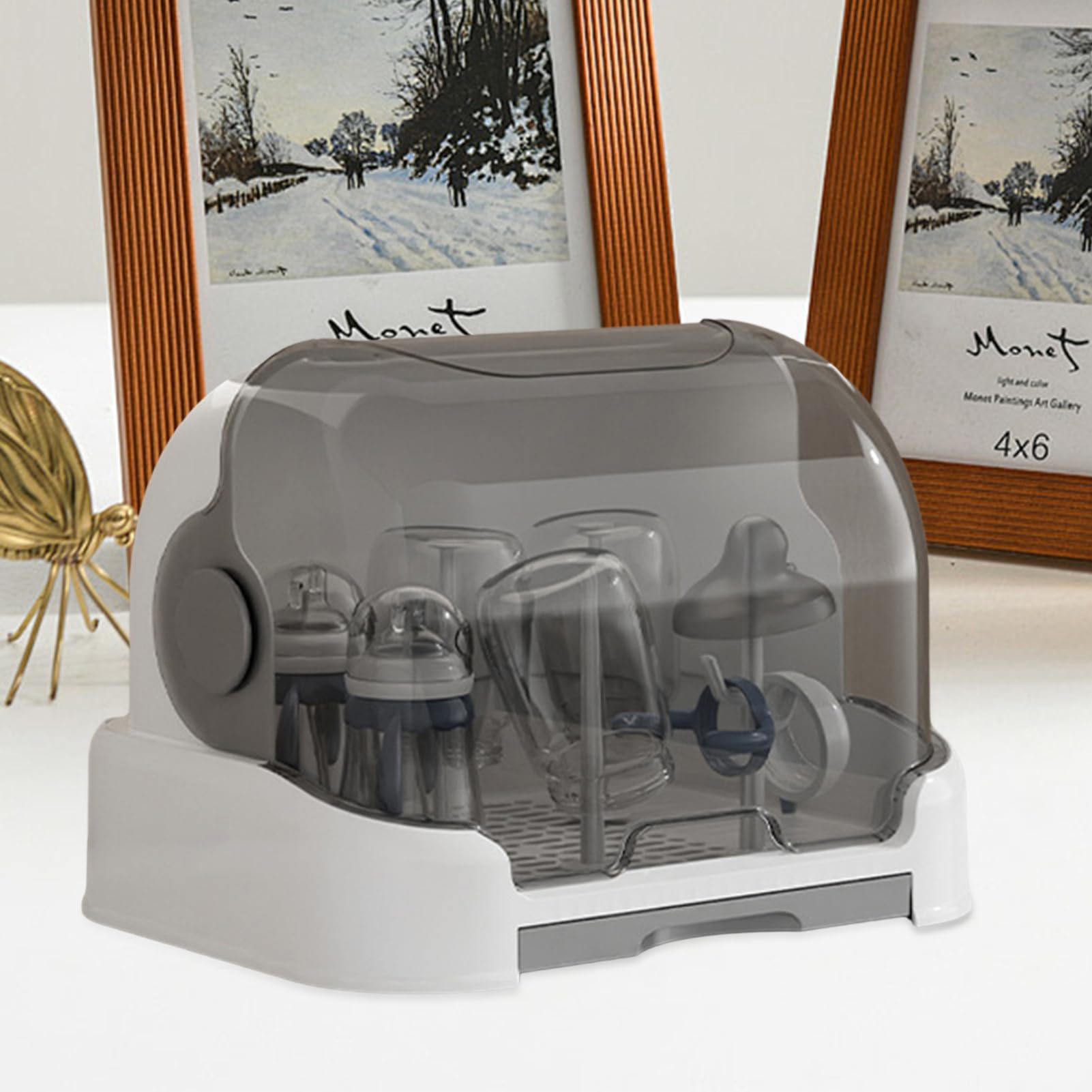 Boîte de Rangement pour biberons, tétines et - Protection étanche | Durable - pour biberons, tétines, Tasses