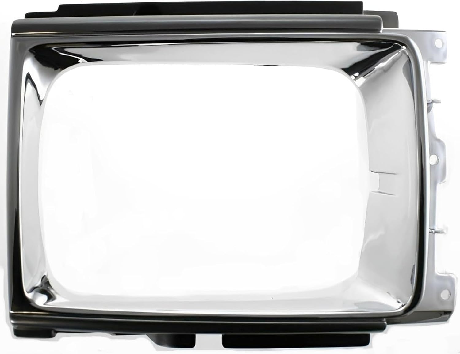 DAT AUTO PARTS Front Left Driver Side HeadLight Door Grille Insert Bezel Trim, For 1986-1989 Toyota 4Runner, and Toyota Pickup 4WD, Chrome/Silver Plastic Finish, TO2512107 5313289113