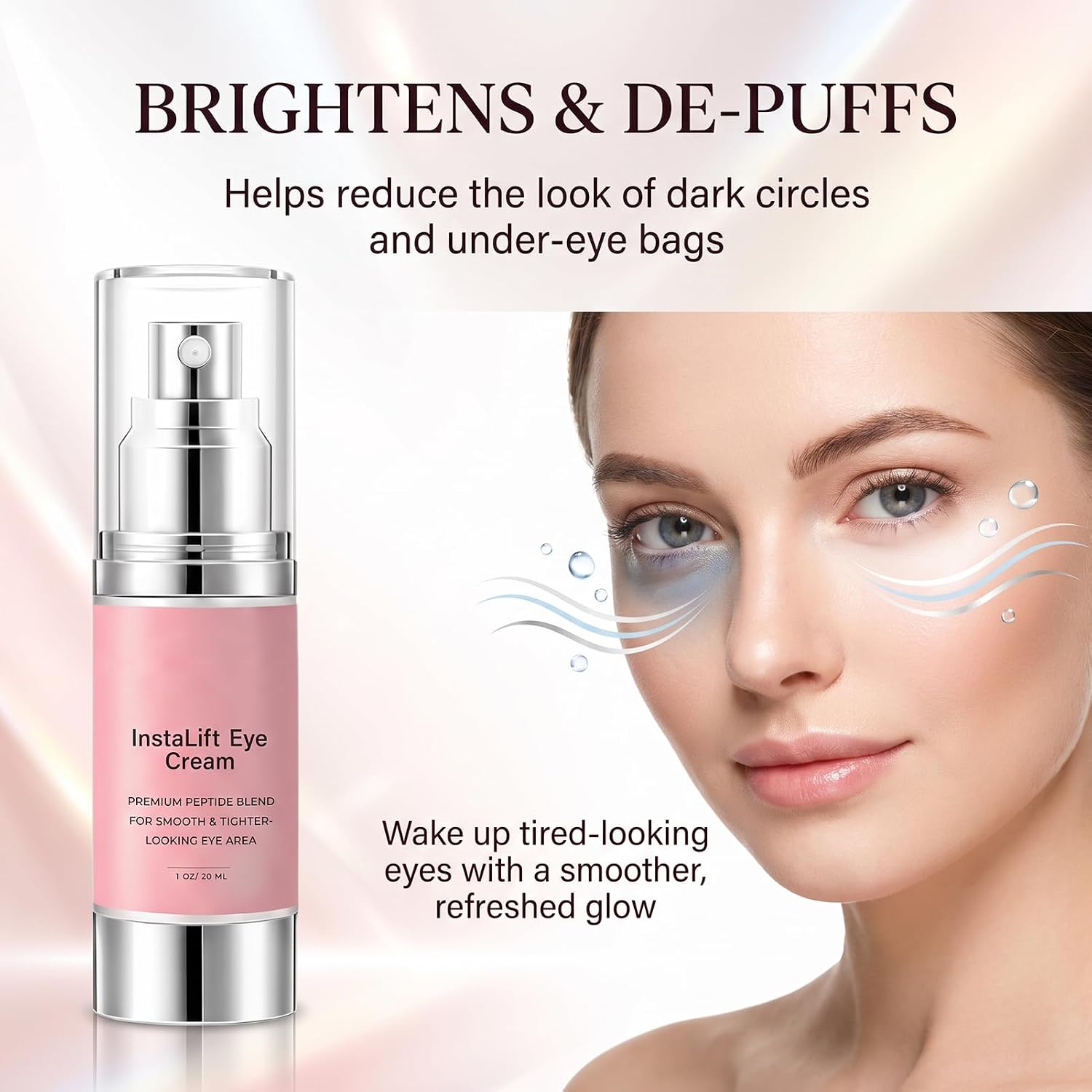 NOOR CREAM InstaLift Eye Cream, 2026 New Instant Lifting & Firming Cream, Eye Cream with Peptide Blend for Smooth, Anti-Aging & Hydrating for All Skin Types (1 Bottle)