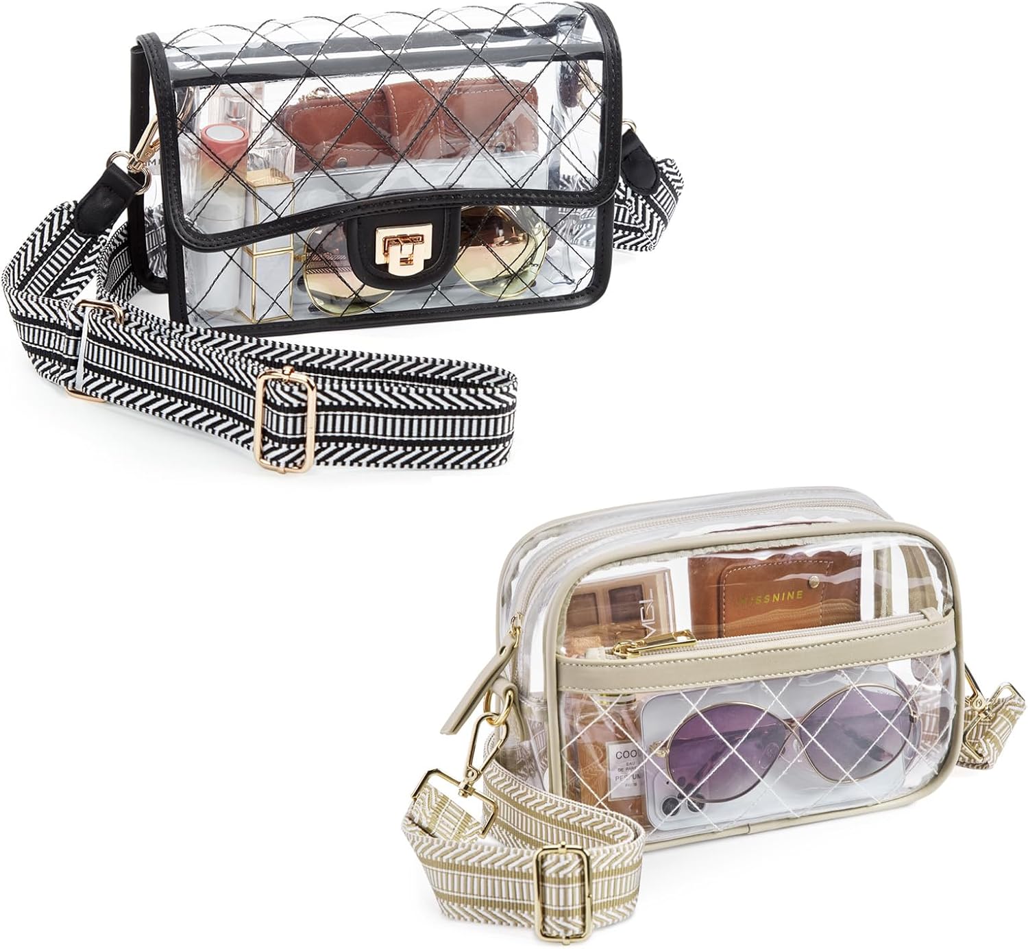 Missnine Clear Crossbody Bag And Clear Sling Bag