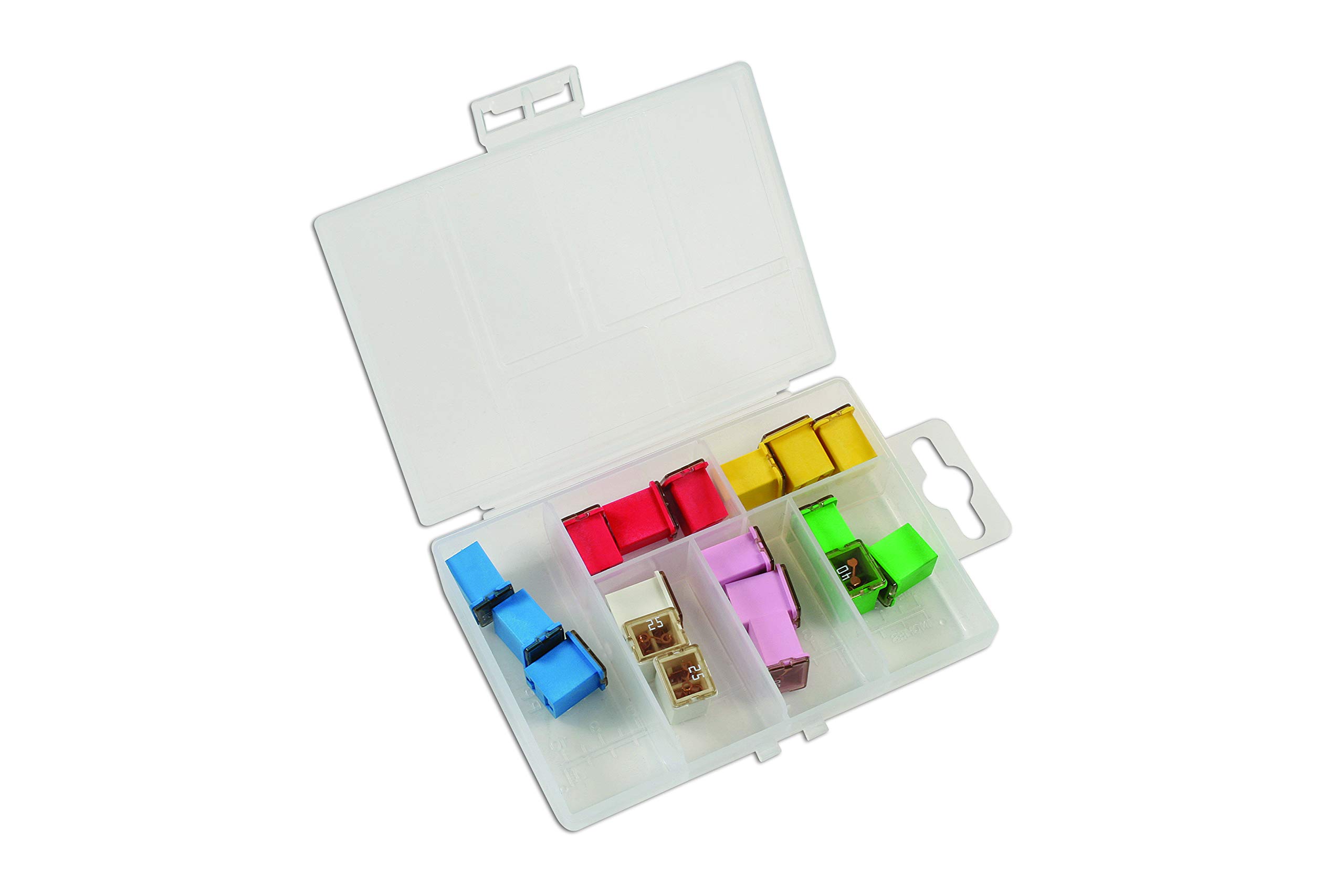 CONNECT 30721 Assorted Low Profile J Type Fuse Kit 18pc Low Height Automotive