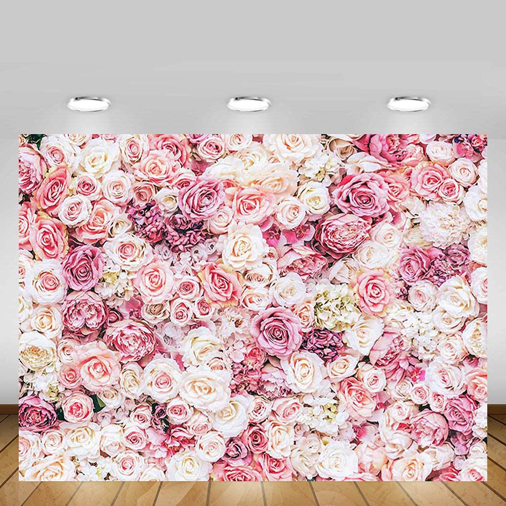 MEHOFOND Foto-Hintergrund 2,1x1,5 M – Lila/weiße Zauberin-Blume – Für Portrait, Geburtstag, Hochzeit