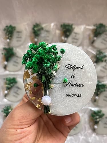 Miniatura 2 de Custom Fridge Magnets,Wedding Favors,Magnet Set,Engagement Gift,Wedding Guest Gifts,Flower Magnet Favor for Guest,Baby Shower