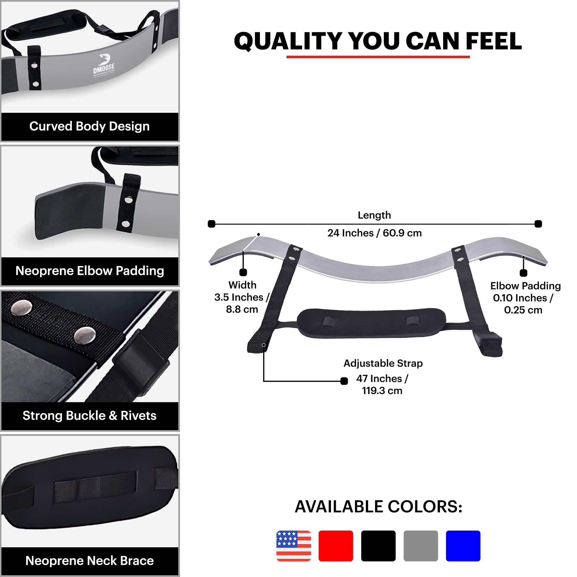 Buy DMoose Arm Blaster for Biceps Triceps Men, Bicep Blaster for