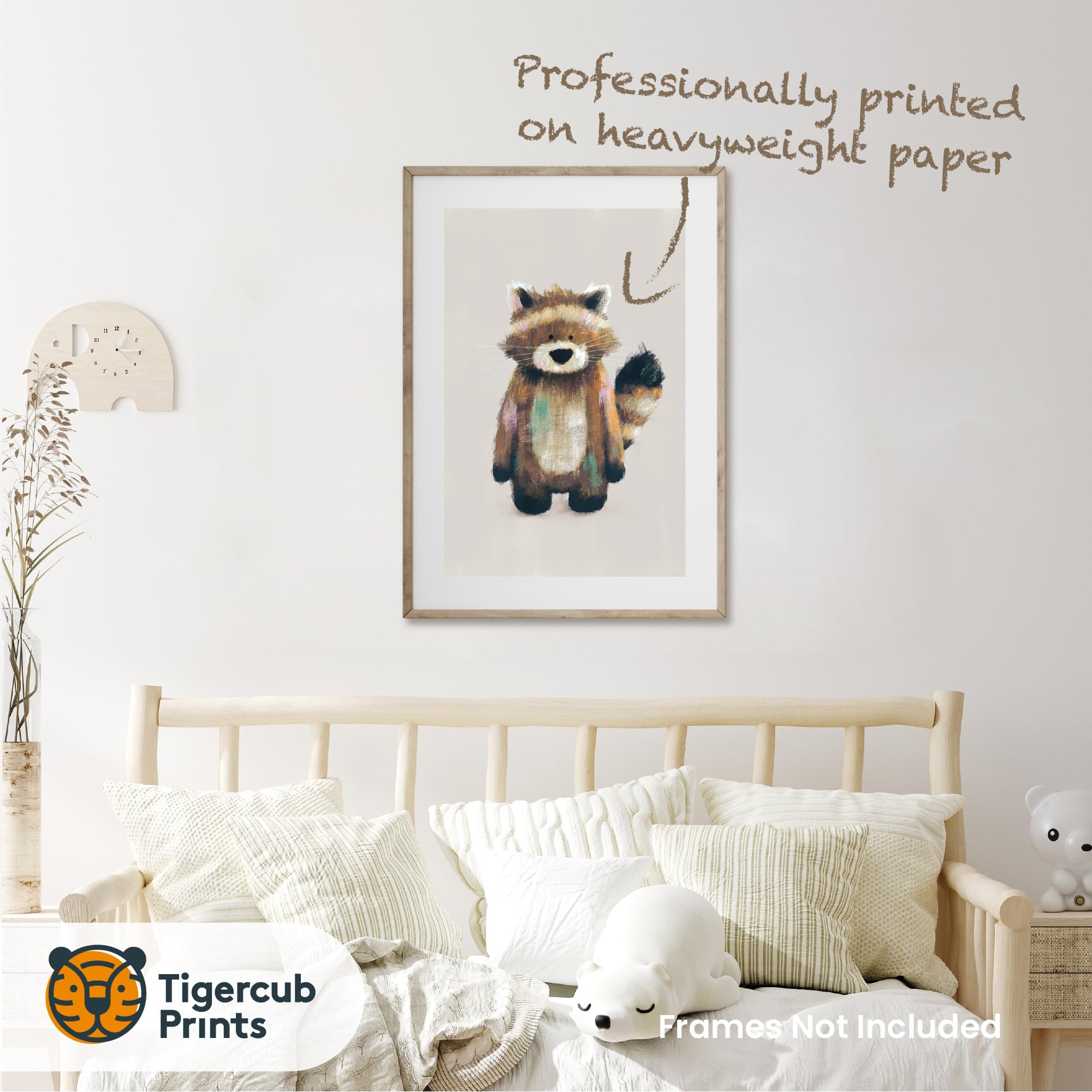 Tigercub Prints Woodland Animal Nursery Prints, A4 - Set of 4 - Image 4