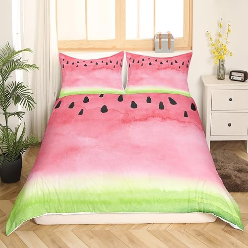 Miniatura 222 de Castle Fairy Juego de funda de edredón de cola de pez de sirena, tamaño Queen, juego de ropa de cama de escamas de sirena de acuarela arcoíris, 3