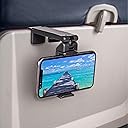 Perilogics Universal in Flight Airplane Phone Holder Mount. Hands Free Viewing with Multi-Directional Dual 360 Degree Rotation. Pocket Size Must Have Airplane Travel Essential Accessory for Flying