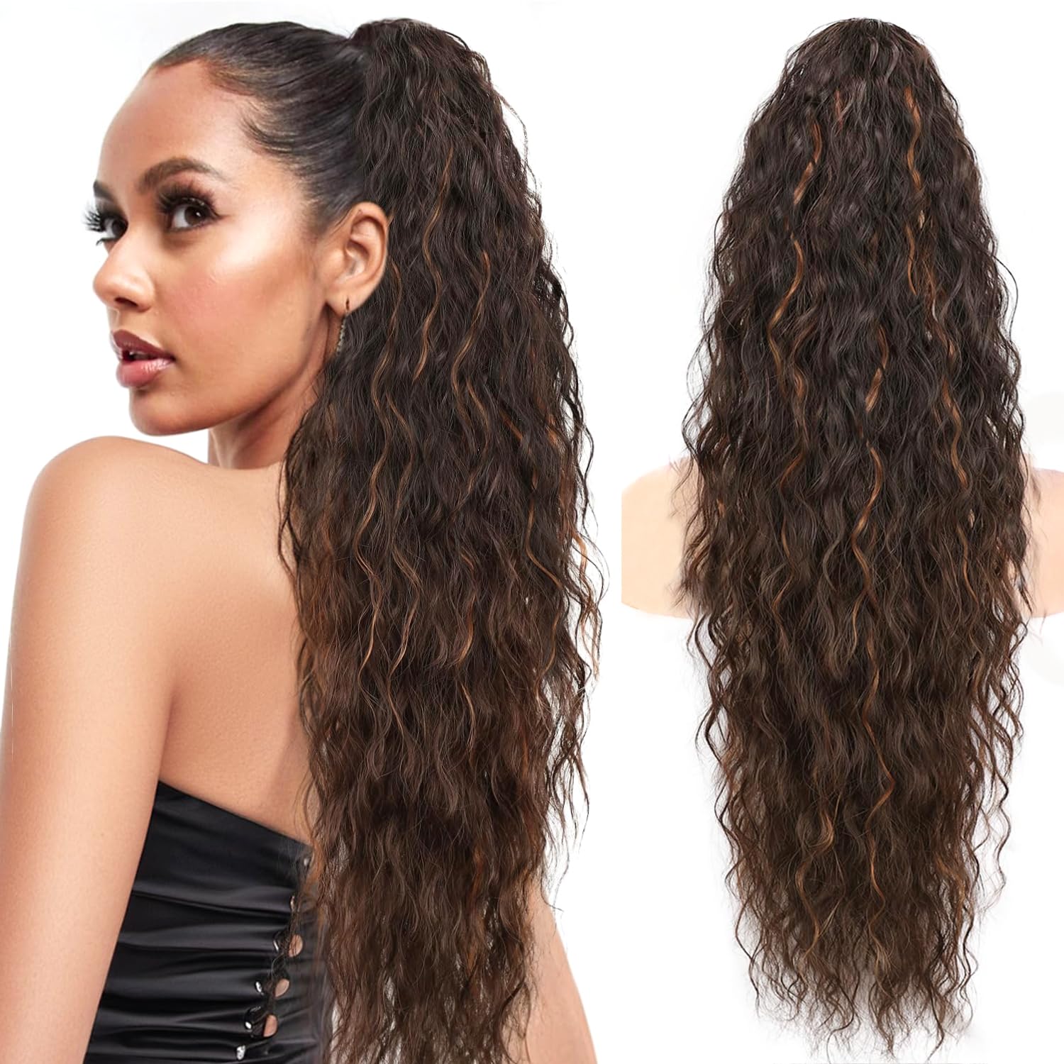PORSMEER Claw Ponytail Hair Extension 30 inches