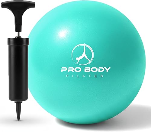 Miniatura 16 de ProBody Pilates Mini Pelota de Ejercicio con Bomba - Pelota de Entrenamiento de 9 Pulgadas para Estabilidad, Barra, Yoga, Núcleo y Terapia Física